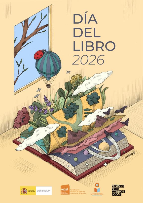 Cartel Día del Libro 2026 CEGAL de la ilustradora Cecilia G.G.