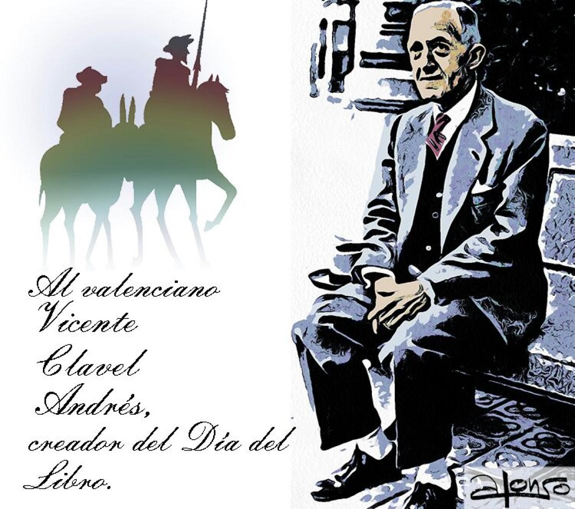 Vicente Clavel Dí­a del Libro, dibujo enviado por Alonso