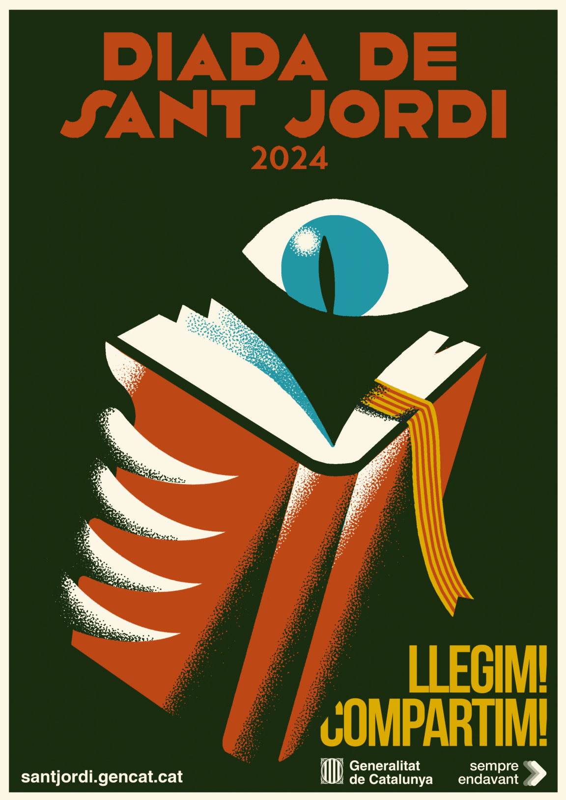 Cartel Sant Jordi 2024 Generalitat de Catalunya