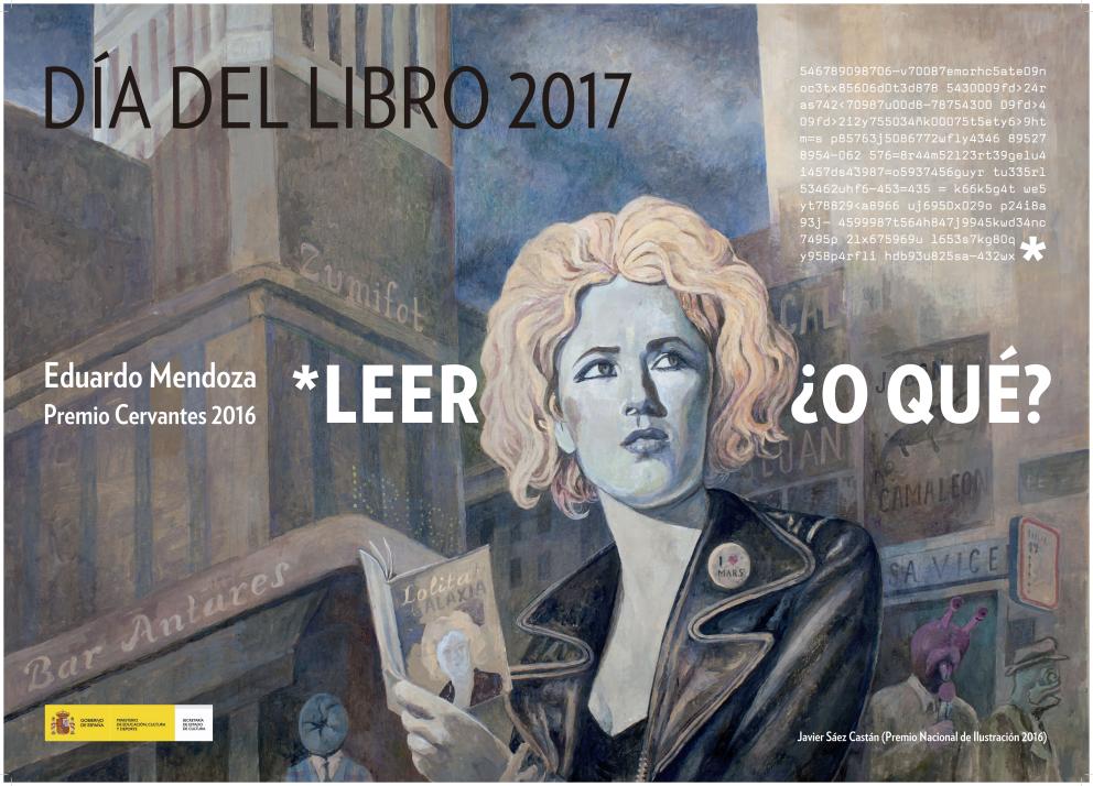 Cartel Día Mundial del Libro y del Derecho de Autor - 2017 - España - Observatorio de la Lectura y el Libro